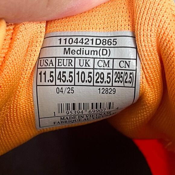 Brooks Ghost 17 Mens Running Sneakers Size 11.5D Orange Walking Trail Athletic - Picture 11 of 11